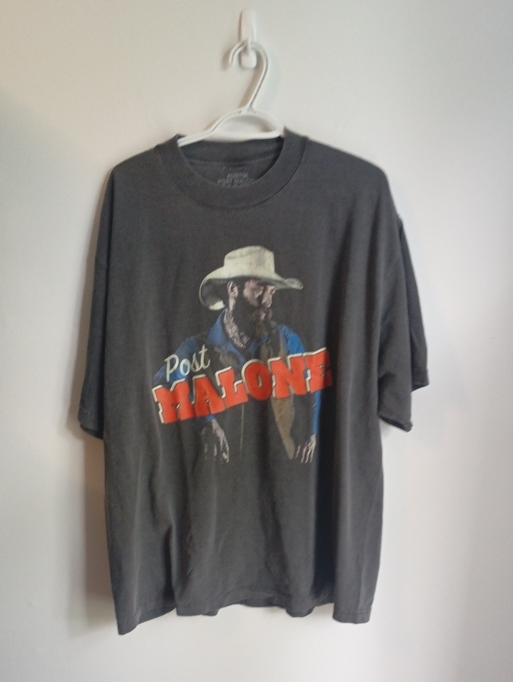 Post Malone Graphic Tee - Black with Red Logo Dead Stock XL Western Festival
